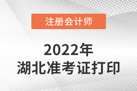 湖北省潜江市注册会计师延考准考证打印时间2022年