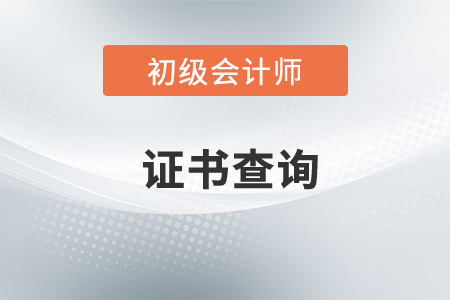 浙江初级会计电子证书查询网址