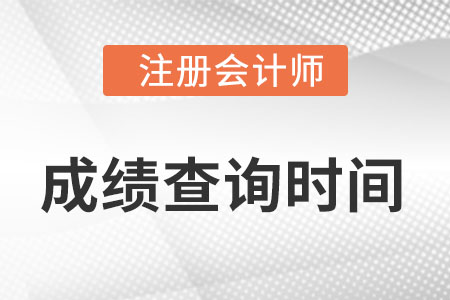 四川省南充注会cpa成绩查询时间在2022年几月份？