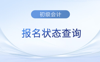 天津2023年初级会计考试报名状态在哪看？