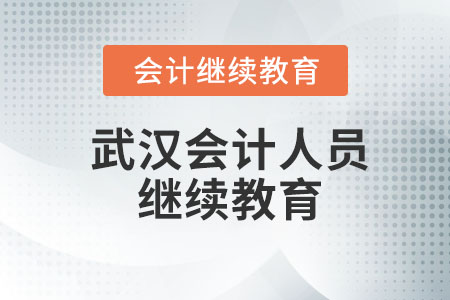 2023年武汉会计人员继续教育官网