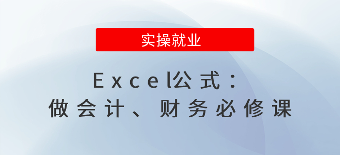 Excel公式：做会计、财务必修课