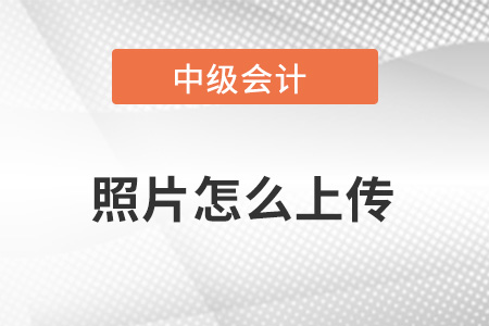 中级会计报名照片怎么上传？