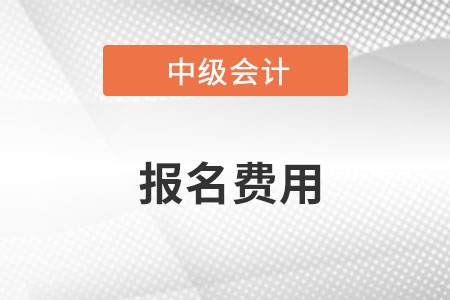 中级会计师2023年报名考试费用是多少?