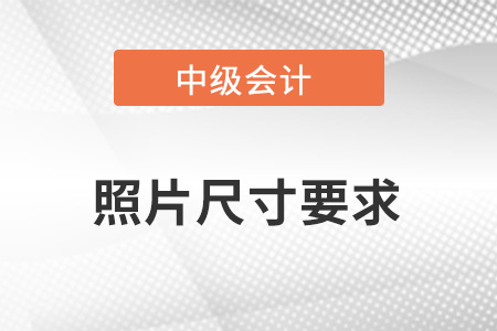 中级会计报名照片是几寸的呢?