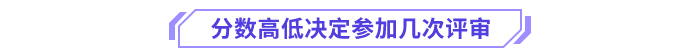 分数高低决定能参加几次评审