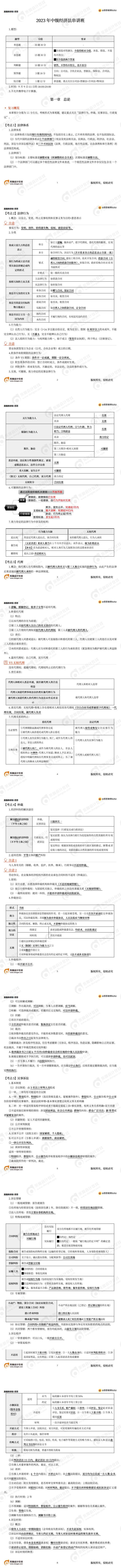 东奥名师苏苏老师中级会计考试经济法讲义