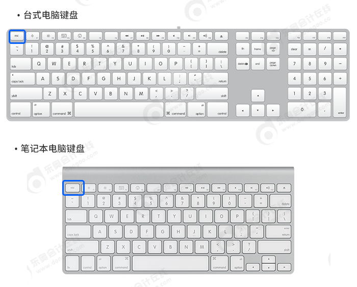 中级会计键盘中左上角的【Esc】完成清除