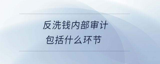 反洗钱内部审计包括什么环节