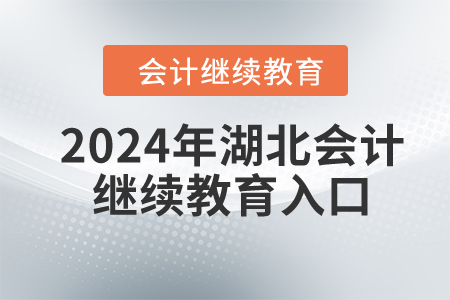 2024年湖北会计人员继续教育入口