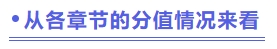 从各章节的分值情况来看