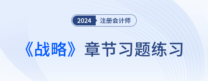 2024注会战略章节习题第一章：战略与战略管理