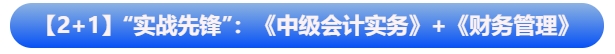 【2+1】“实战先锋”组合：《中级会计实务》+《财务管理》