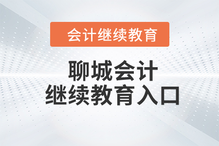 2024年聊城会计继续教育入口