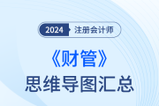 24年注会财管思维导图汇总，事半功倍，快速复习！