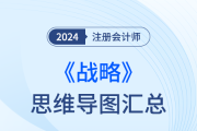 梳理框架，回归教材！24年注会战略思维导图直接下载！