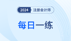 2024年注册会计师8月每日一练汇总