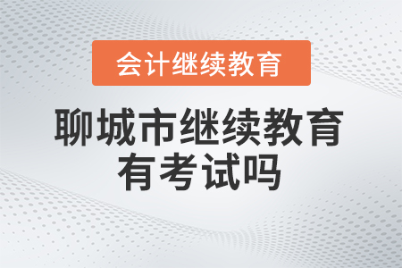 2024年聊城市会计人员继续教育有考试吗？