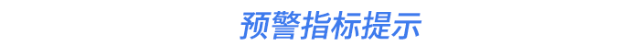 预警指标提示