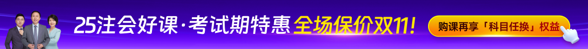 2025年注册会计师课程