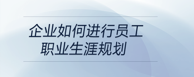 企业如何进行员工职业生涯规划