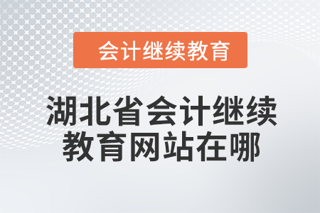 2024年度湖北省会计继续教育网站在哪？