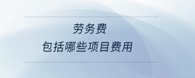 劳务费包括哪些项目费用