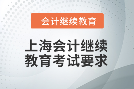 2024年上海东奥会计继续教育考试有哪些要求？