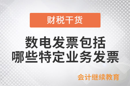 数电发票包括哪些特定业务发票？