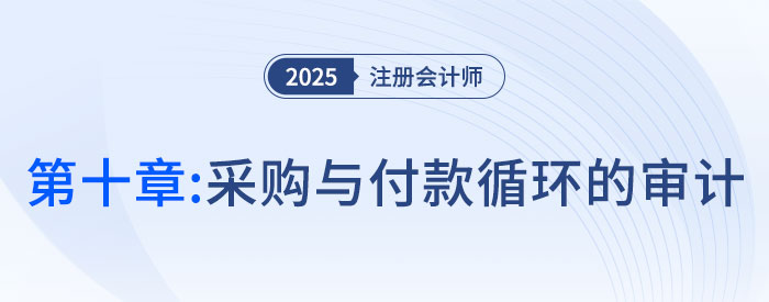 第十章采购与付款循环的审计_2025年注会审计抢学记忆树