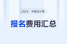 2025年中级会计师报名费用各地区汇总