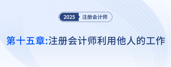 第十五章注册会计师利用他人的工作_2025年注会审计抢学记忆树